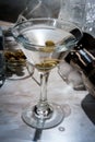 Dirty Gin Martini Shaken Royalty Free Stock Photo