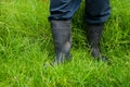Dirty gumboots Royalty Free Stock Photo