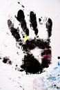 Dirty Hand print