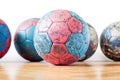 Dirty Handball Balls Royalty Free Stock Photo