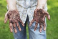 Dirty hands Royalty Free Stock Photo