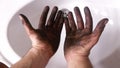 Dirty hands Royalty Free Stock Photo