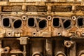 Dirty Intake Manifolds from EGR Effect Royalty Free Stock Photo