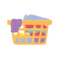 dirty laundry basket Royalty Free Stock Photo