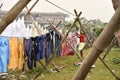 Dirty Laundry: Washerman wash clothes in polluted water