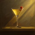 Nice artistic martini photo, adult drink or bevrage Royalty Free Stock Photo