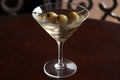 Dirty Martini Cocktail (Generative AI) Royalty Free Stock Photo