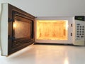 Dirty Microwave Oven Royalty Free Stock Photo