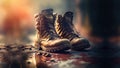 Dirty Military Boots Background: Get a Glimpse of the Gritty Reality of Army Life