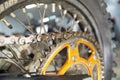 Dirty Motorcycle Chain and gear, for motocross