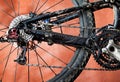 Dirty mountain bike Royalty Free Stock Photo