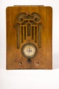 Dirty Old Antique Wood Console Vintage Radio Missing Knobs