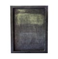 The dirty old blackboard on white blackground Royalty Free Stock Photo