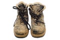 Dirty old boots Royalty Free Stock Photo