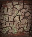 Dirty old cracked wall Royalty Free Stock Photo