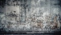 Dirty, old, damaged wall with grunge abstract pattern stained generated by AI