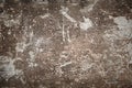 Dirty, old and scraped concrete wall. Royalty Free Stock Photo