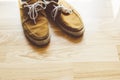 Dirty Old shoes vintage styles Royalty Free Stock Photo