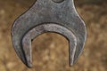 Dirty old spanner Royalty Free Stock Photo