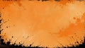 dirty orange abstract grunge texture panoramic background. Royalty Free Stock Photo