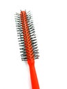 Dirty comb with mild hair loss isolated image