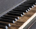 Dirty piano keys Royalty Free Stock Photo