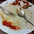 4. Dirty plate after finished eating