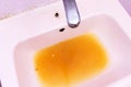 Dirty polluted water Royalty Free Stock Photo