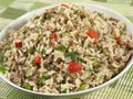 Dirty Rice Bowl Royalty Free Stock Photo