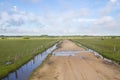 Dirty road to Lagoa do Peixe lake