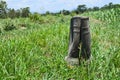 Dirty rubber boots Royalty Free Stock Photo