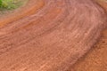 Dirty rural road wet muddy of countryside Royalty Free Stock Photo