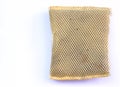 Dirty scourer on white background Royalty Free Stock Photo