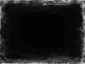 Dirty, scratched black chalkboard background. Grunge texture or frame