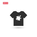 Dirty shirt icon vector design isolated