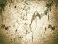 Dirty Stained Grunge Concrete Wallpaper with Messy Textures and Bright Inner Colors and Dark Outers - Computer Graphic Royalty Free Stock Photo