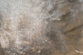 Dirty streaks of white and gray paint on the surface of old metal abstract steel pattern texture background grunge Royalty Free Stock Photo