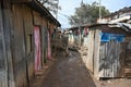 Dirty streets of Kenyan slums in Nairobi