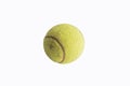 Dirty tennis ball isolated on white background Royalty Free Stock Photo