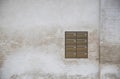 Dirty wall with Mailboxes Royalty Free Stock Photo