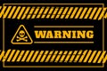 Dirty warning background in yellow and black colors