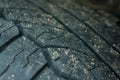 Dirty wheel on the car Royalty Free Stock Photo