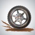 Dirty wheel Royalty Free Stock Photo