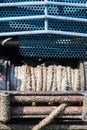 Dirty winch on car Royalty Free Stock Photo