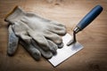 Dirty work gloves Royalty Free Stock Photo