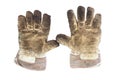 Dirty working gloves Royalty Free Stock Photo