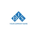 DIS letter logo design on WHITE background. DIS creative initials letter logo concept. DIS letter design