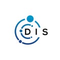 DIS letter logo design on white background. DIS creative initials letter logo concept. DIS letter design