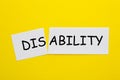 Disability Ability Concept Royalty Free Stock Photo