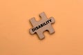 Disability Awareness Puzzle Piece Royalty Free Stock Photo